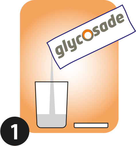 Glycosade being poured into a shaker