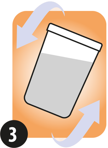 Shaking a container