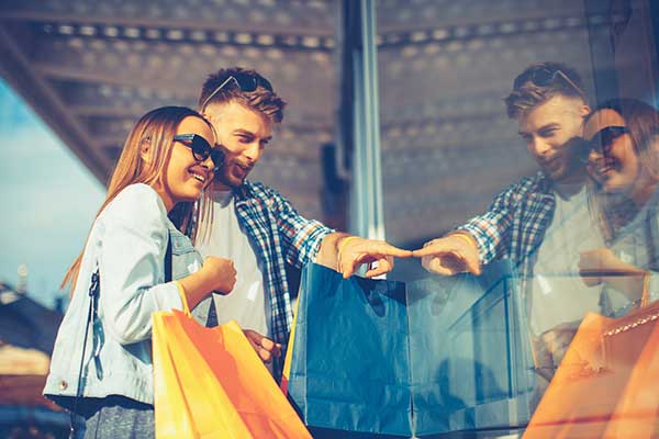 Couple shopping