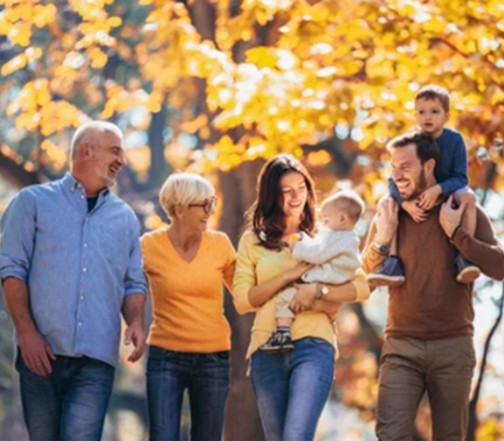 walking family 