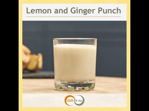 Glass of Lemon and Ginger Punch