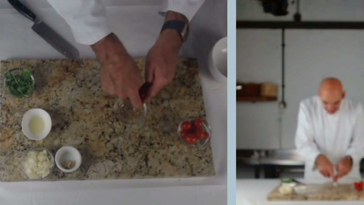 Chef Neil making Pico de Gallo